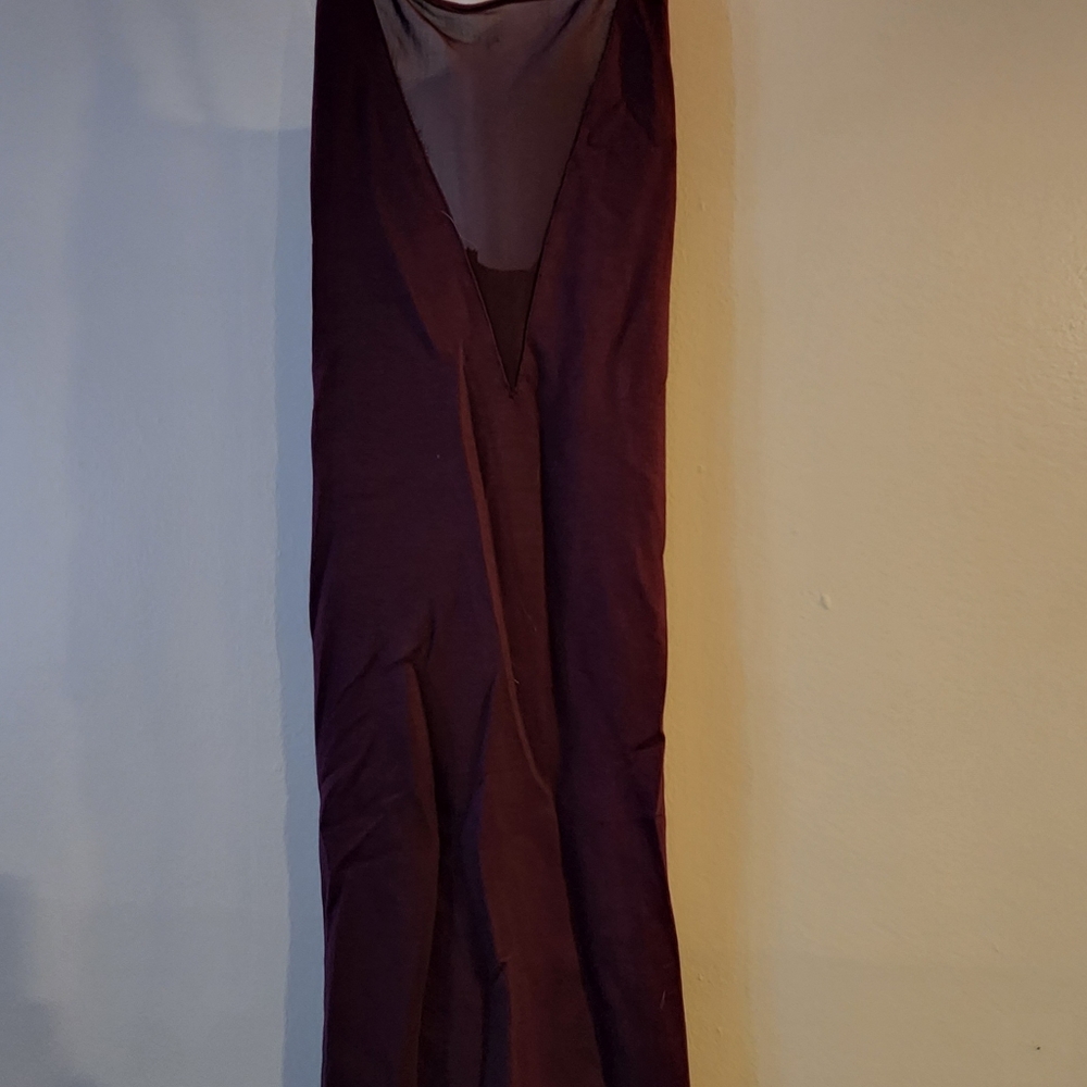 Large knee length purple dress